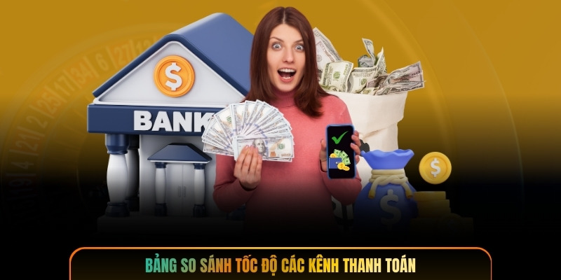 Bảng so sánh tốc độ các kênh thanh toán